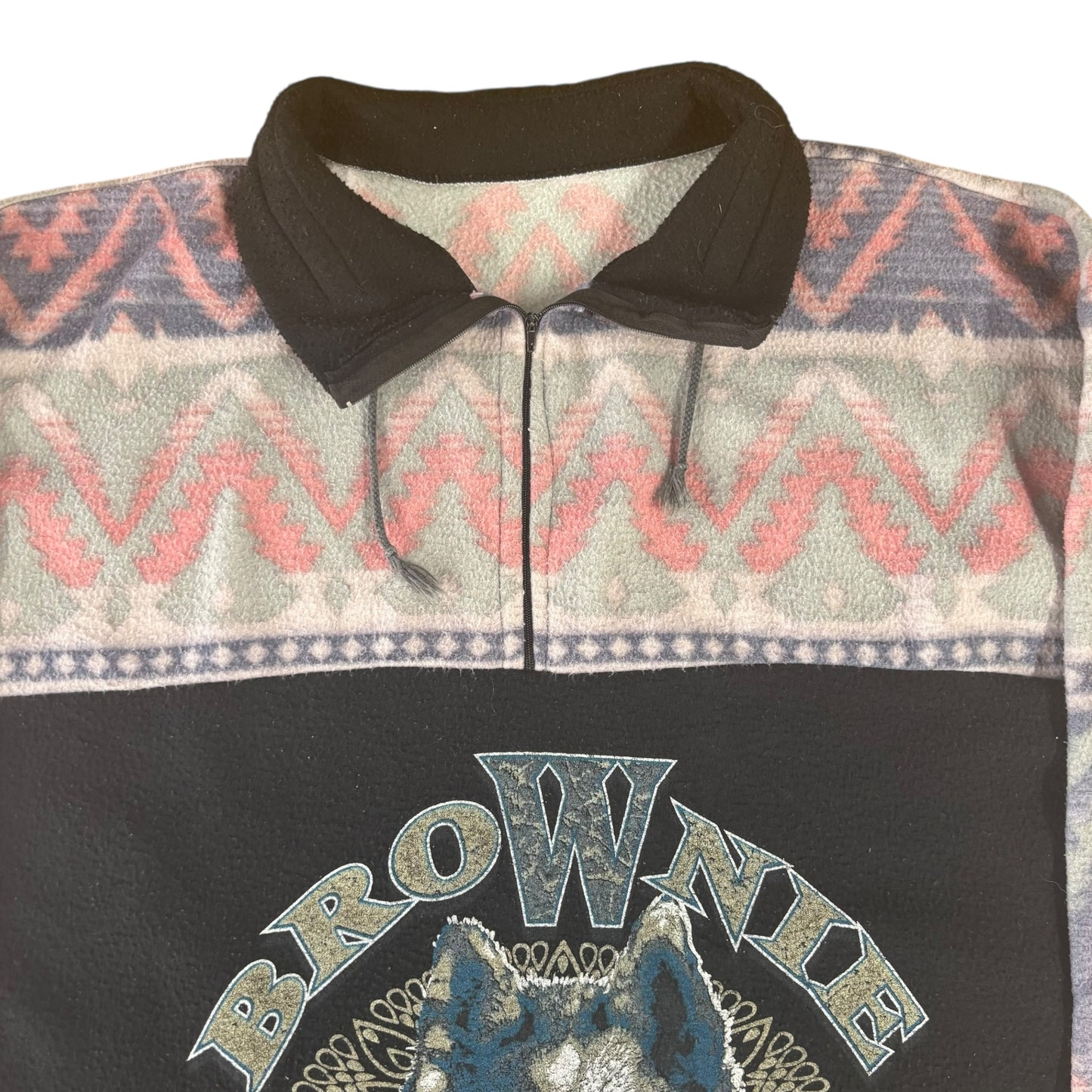 Brownie Wolf Gang Crazy Pattern Fleece - L