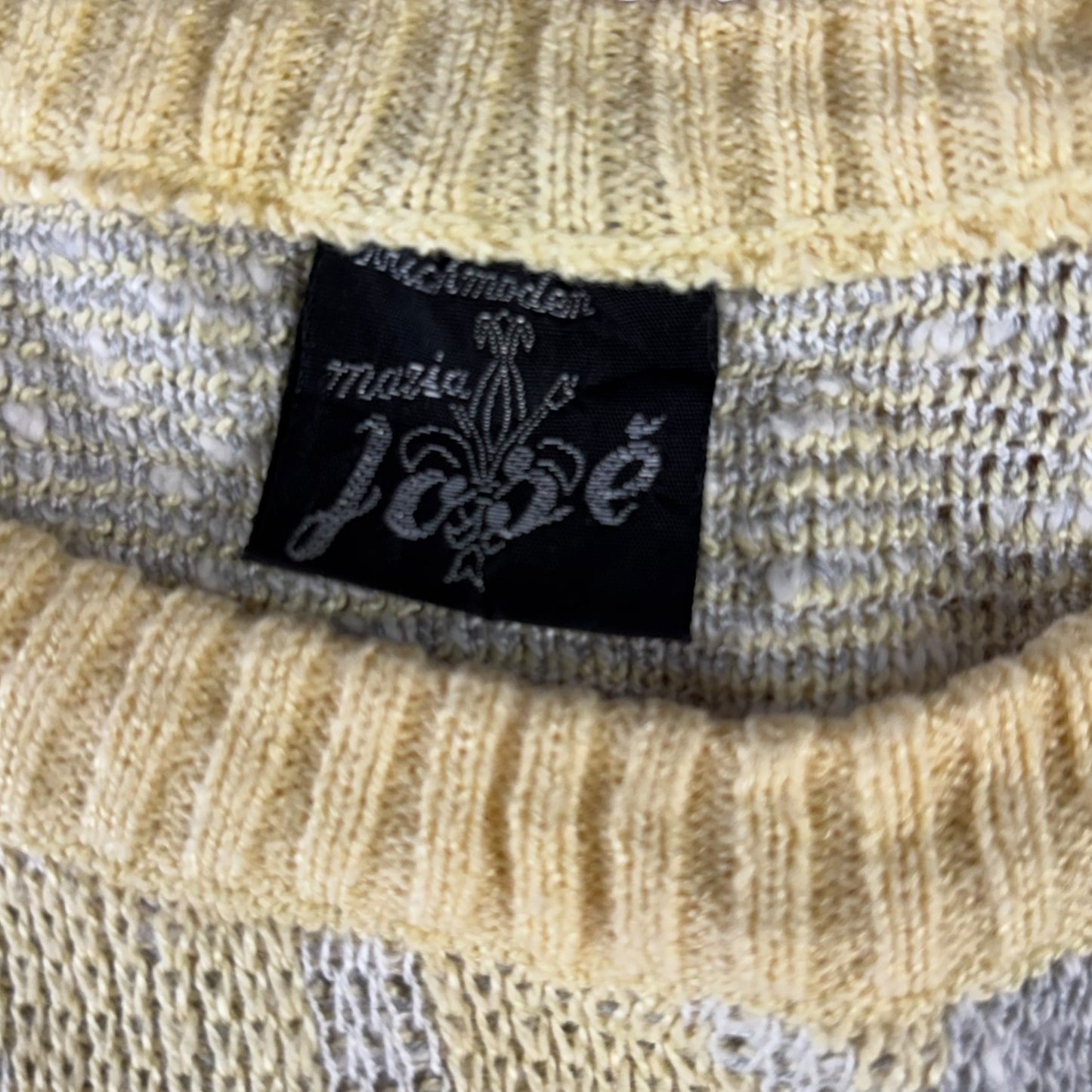 Aztec Yellow Crazy Pattern Jumper - L