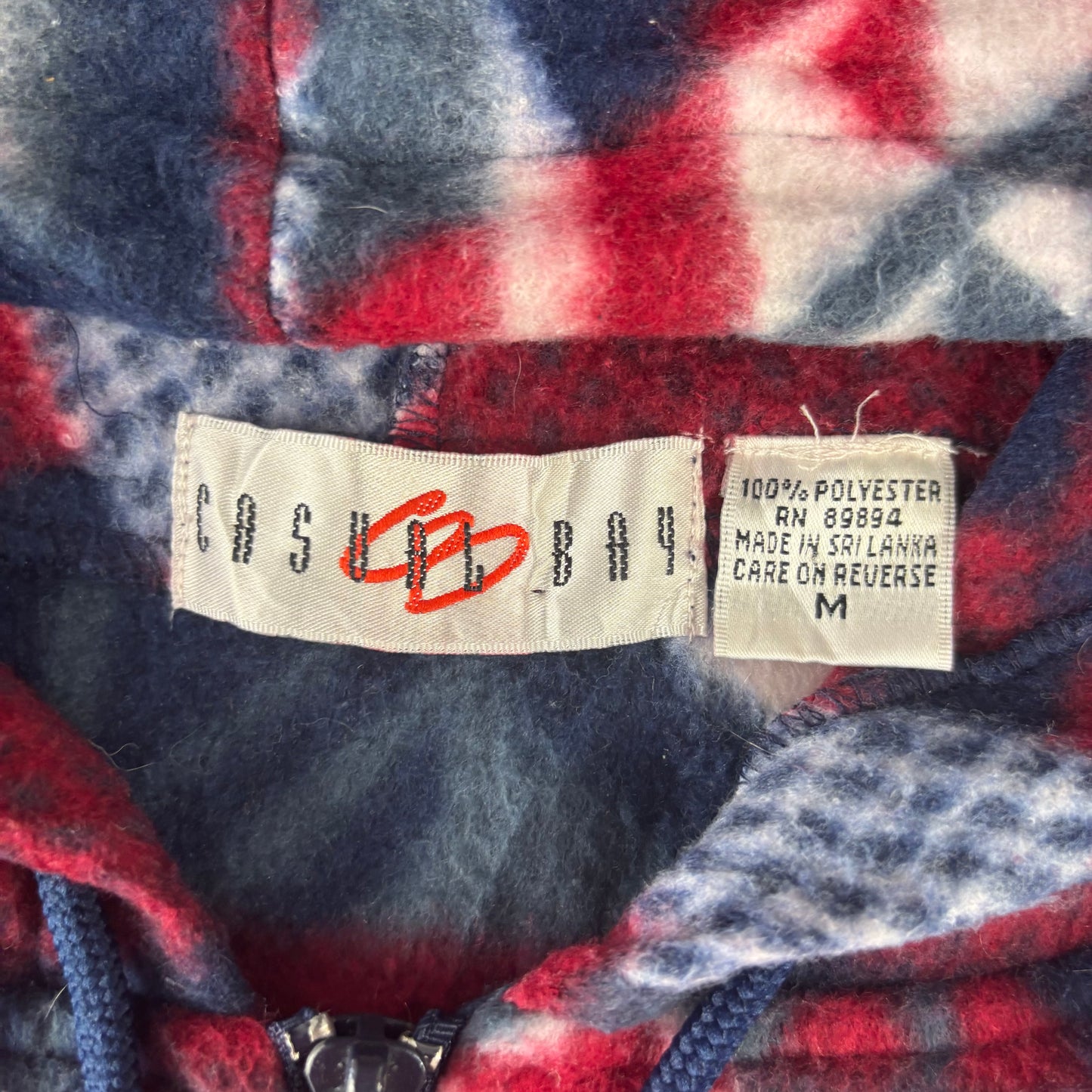 Crazy Pattern Fleece Hoodie - M