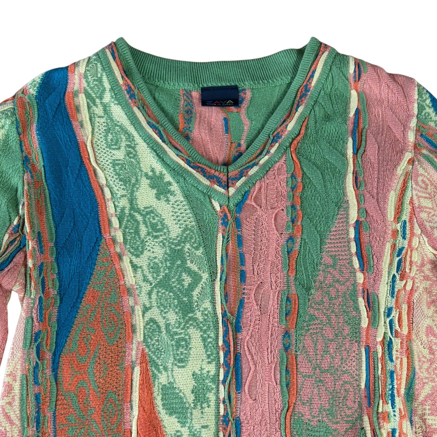 3D Knit Coogi Style Jumper - UK 10