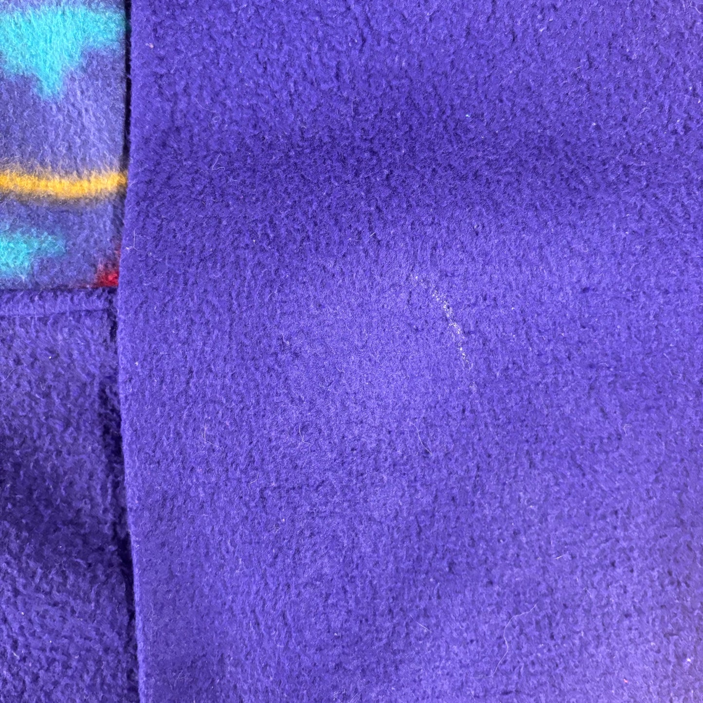 Crazy Pattern 1/4 Zip Fleece - M