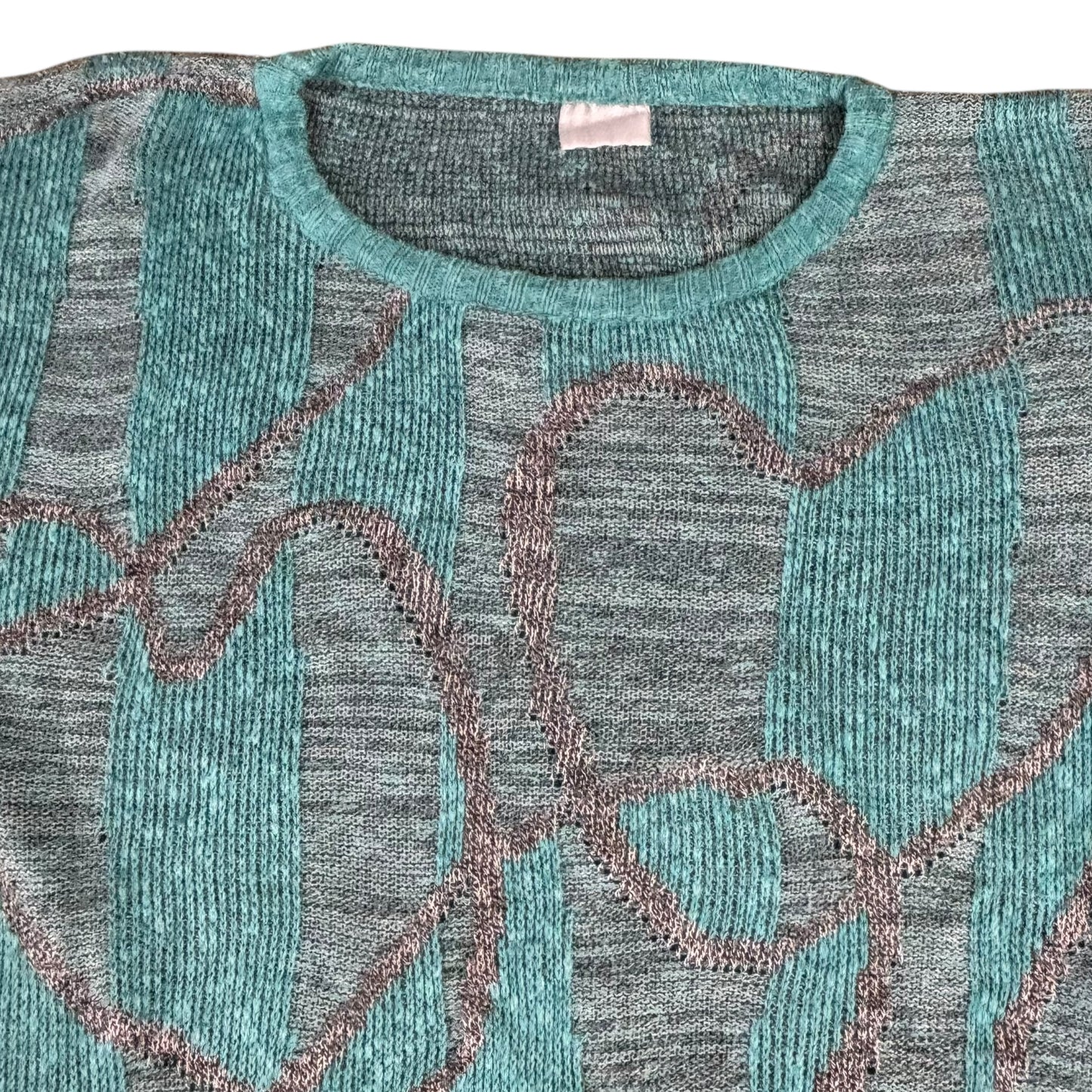 Crazy Pattern Blue Jumper - 3XL