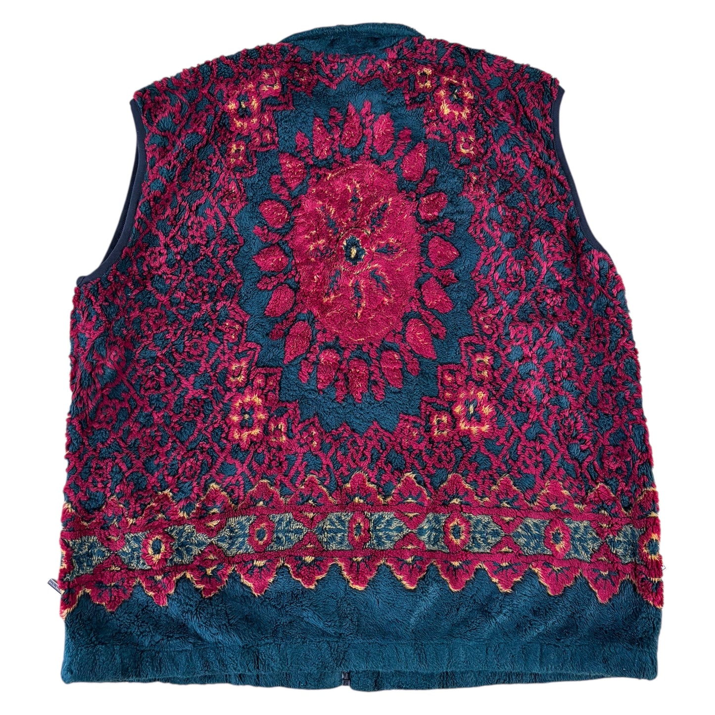 Duffel Crazy Pattern Fleece Gilet - XL
