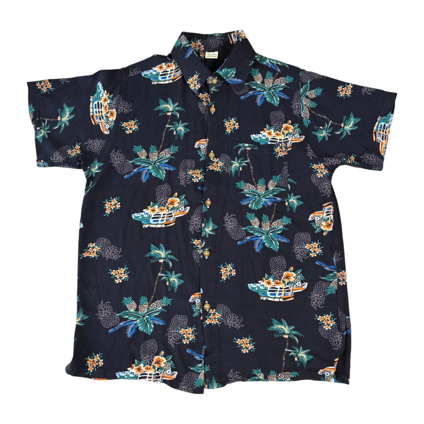 Hawaiian Shirt Pineapple Blue - S