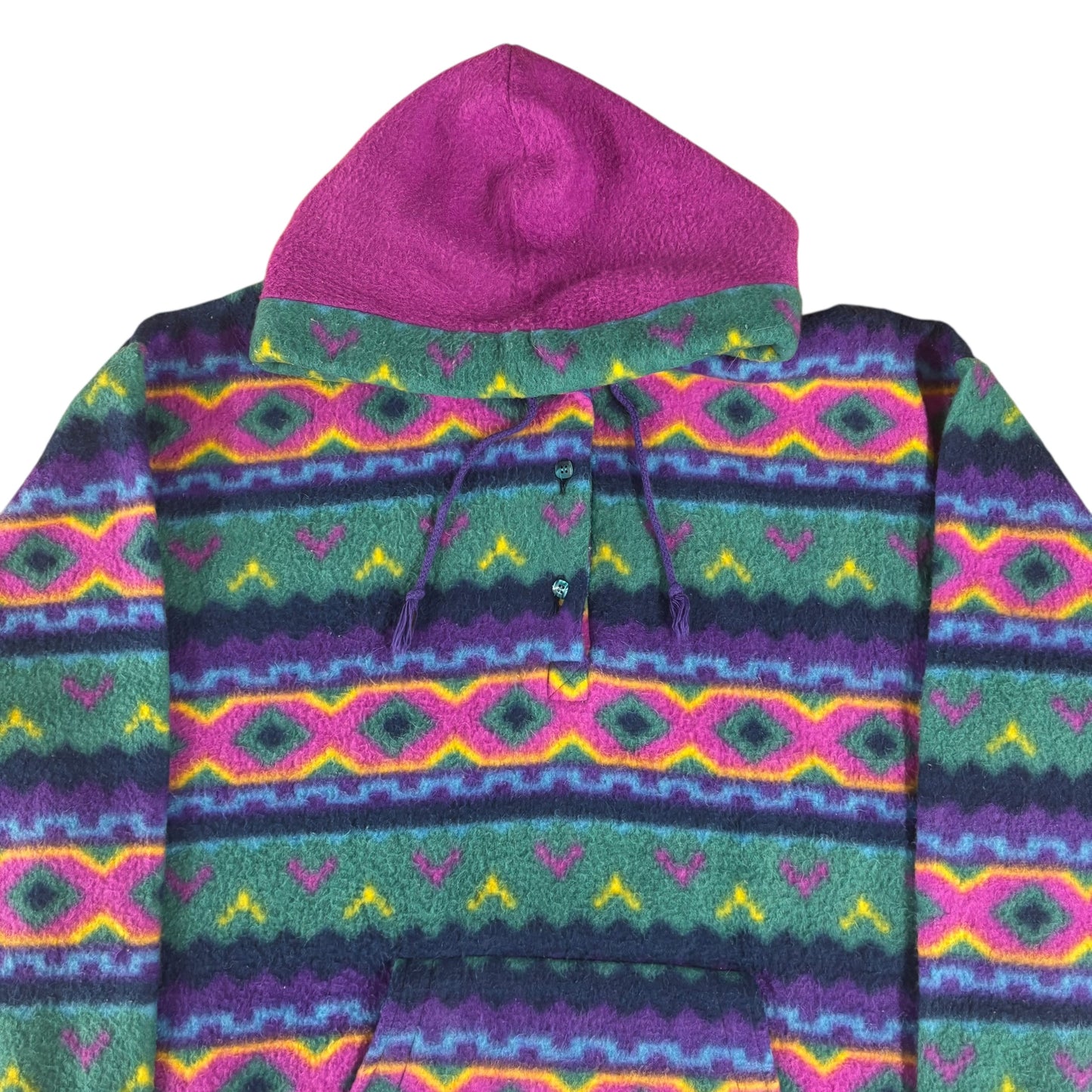 Crazy Pattern Fleece Hoodie Women’s - L