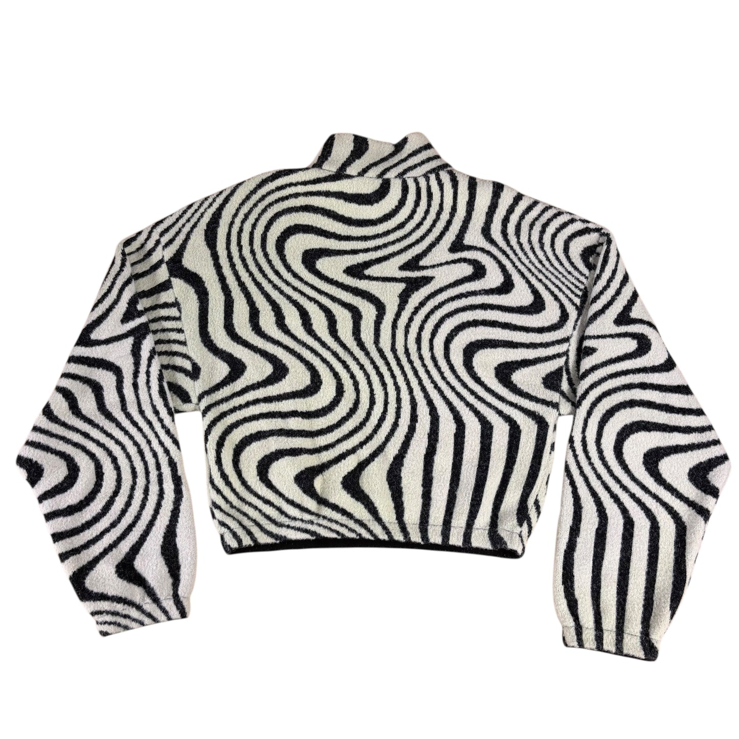 Crazy Pattern Crop Jumper - S