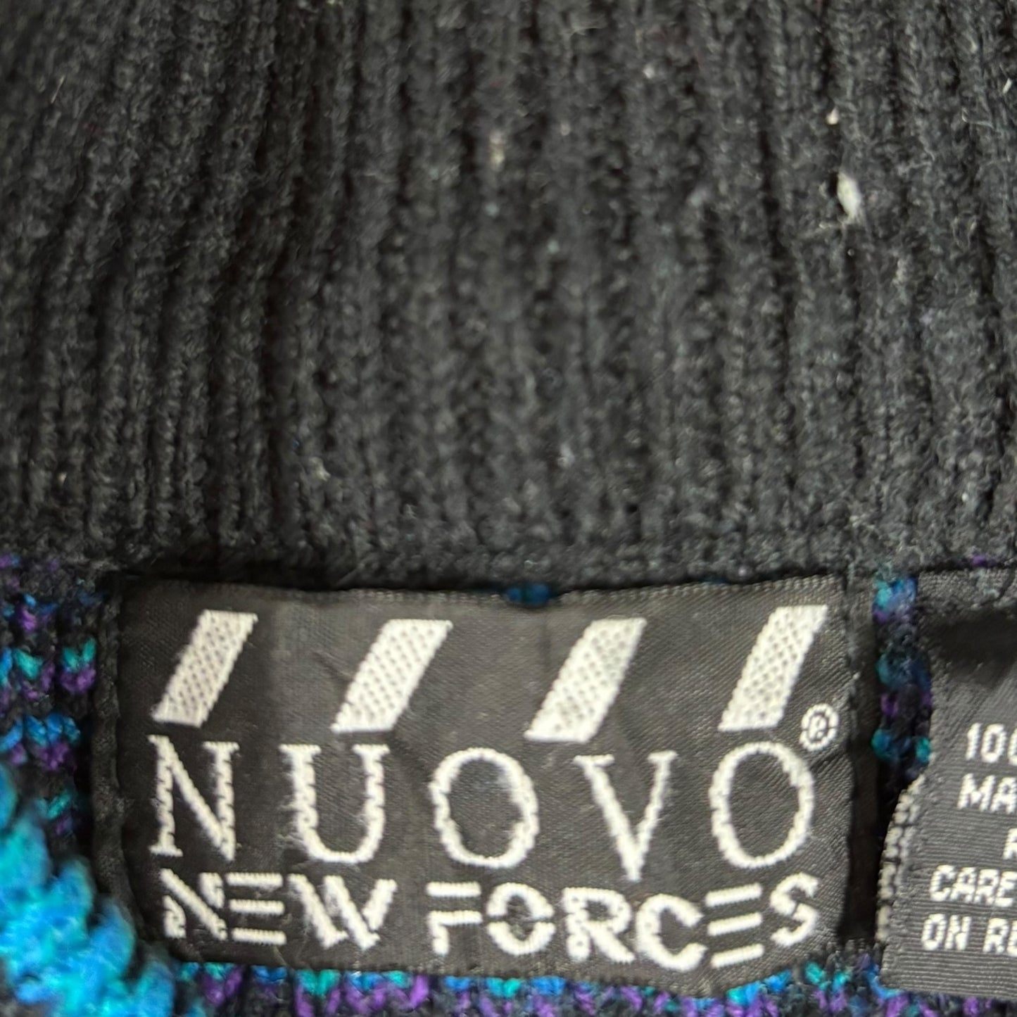 Crazy Pattern Vintage Jumper - M