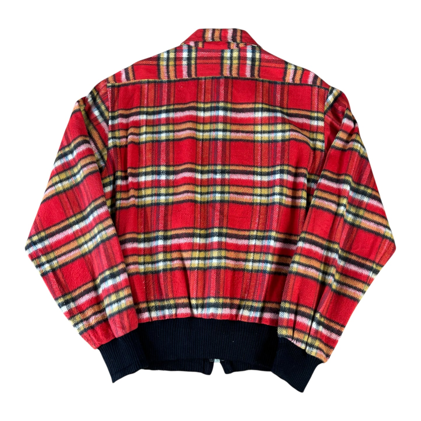 Tartan Red JC Penny Fleece Jacket - L