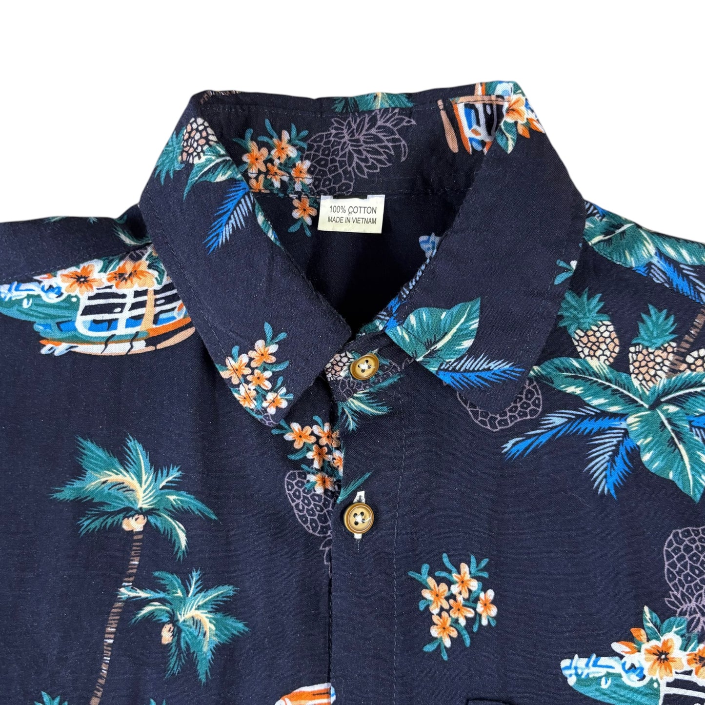 Hawaiian Shirt Pineapple Blue - S