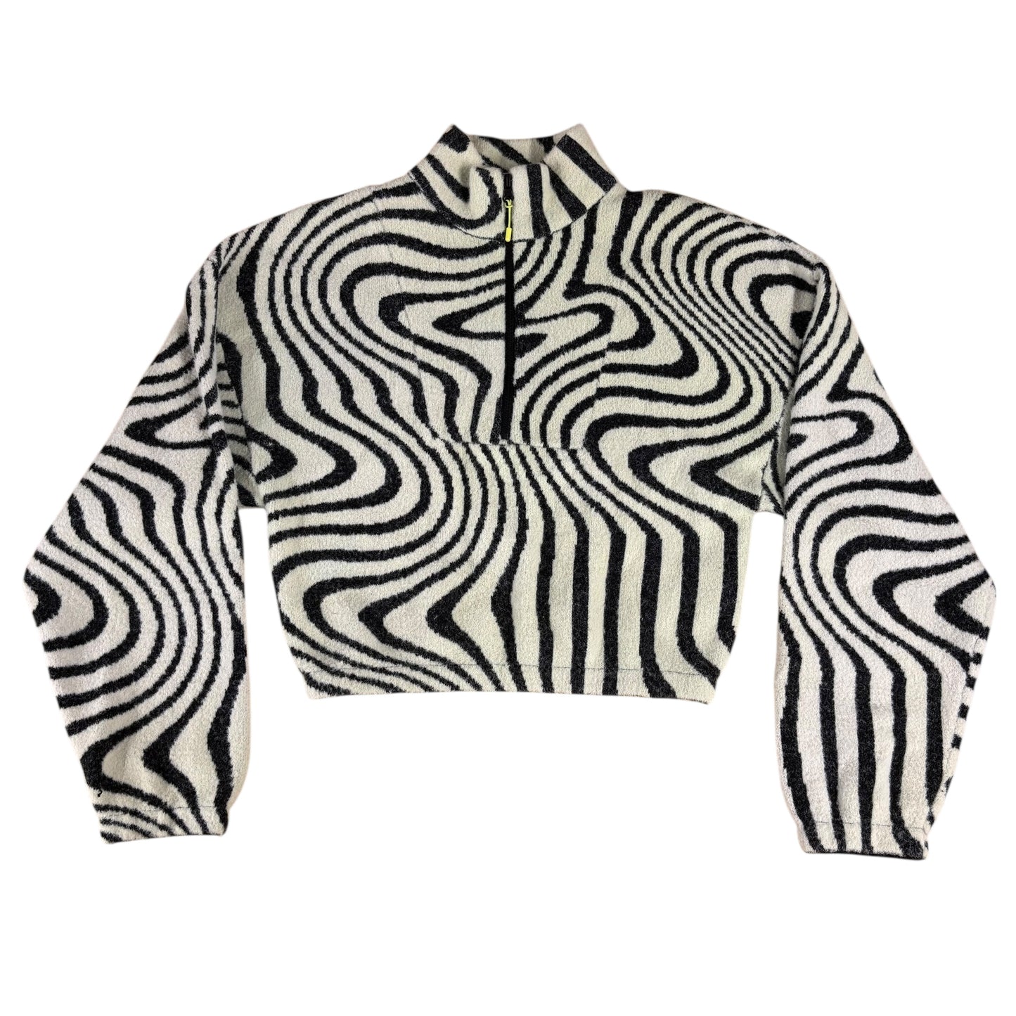 Crazy Pattern Crop Jumper - S