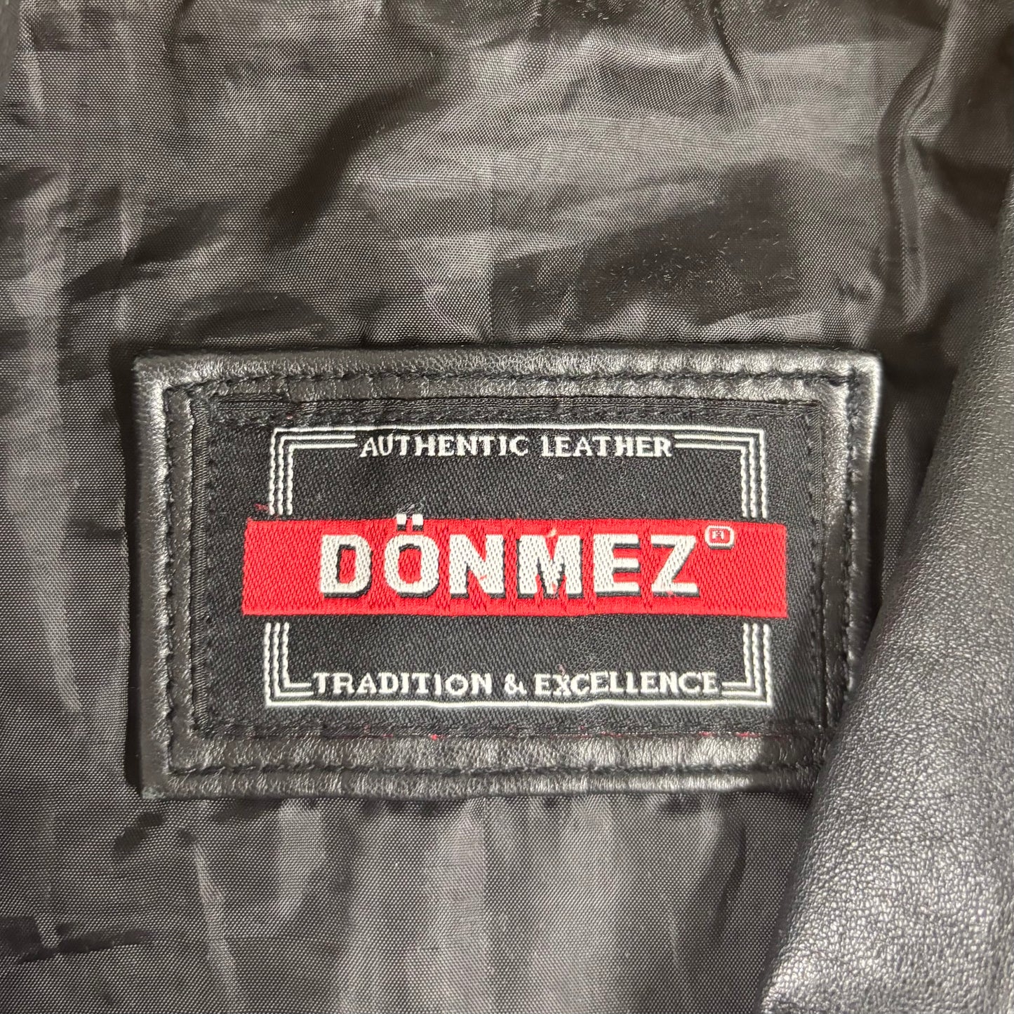 Donmez Real Leather Biker Jacket - M