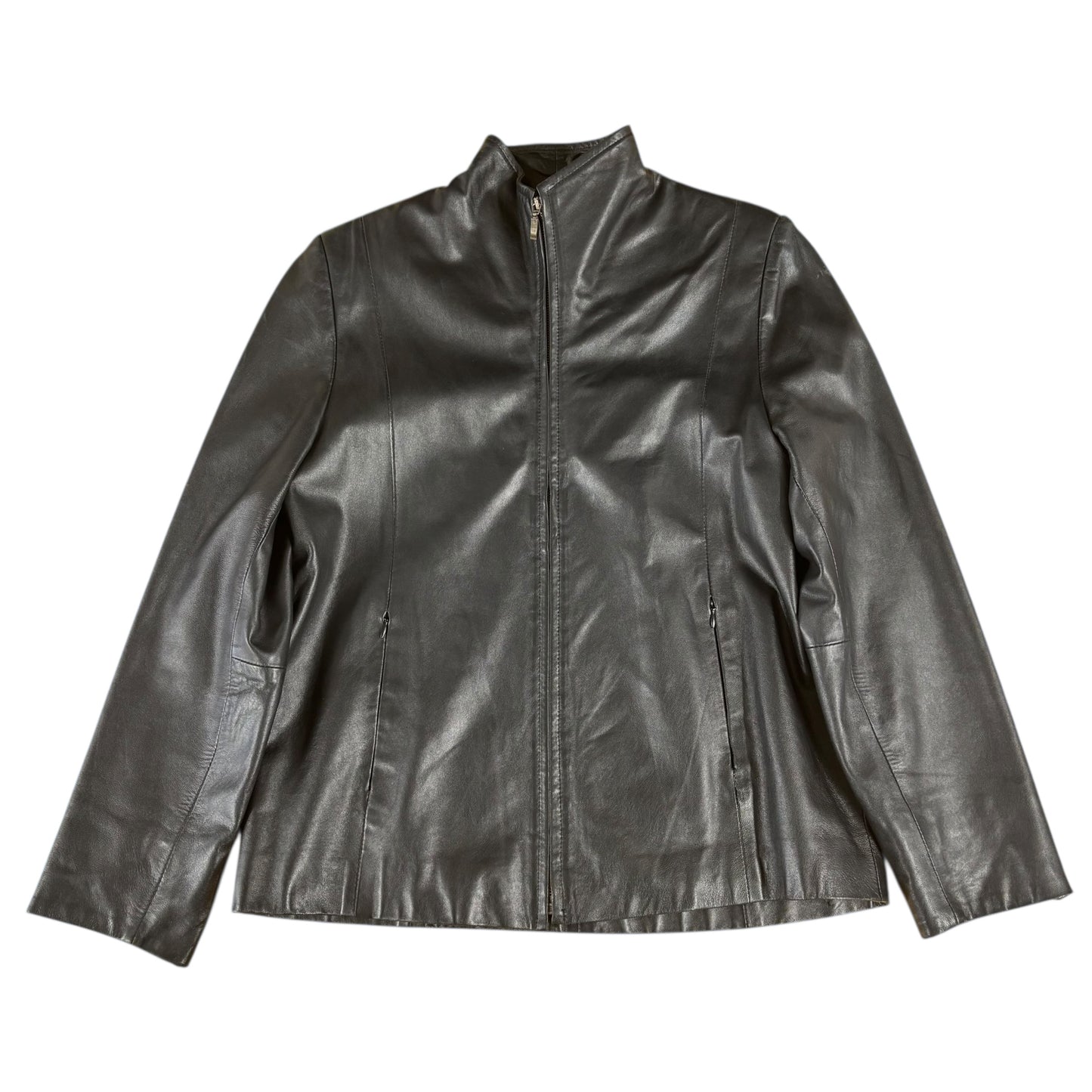 Donmez Real Leather Biker Jacket - M