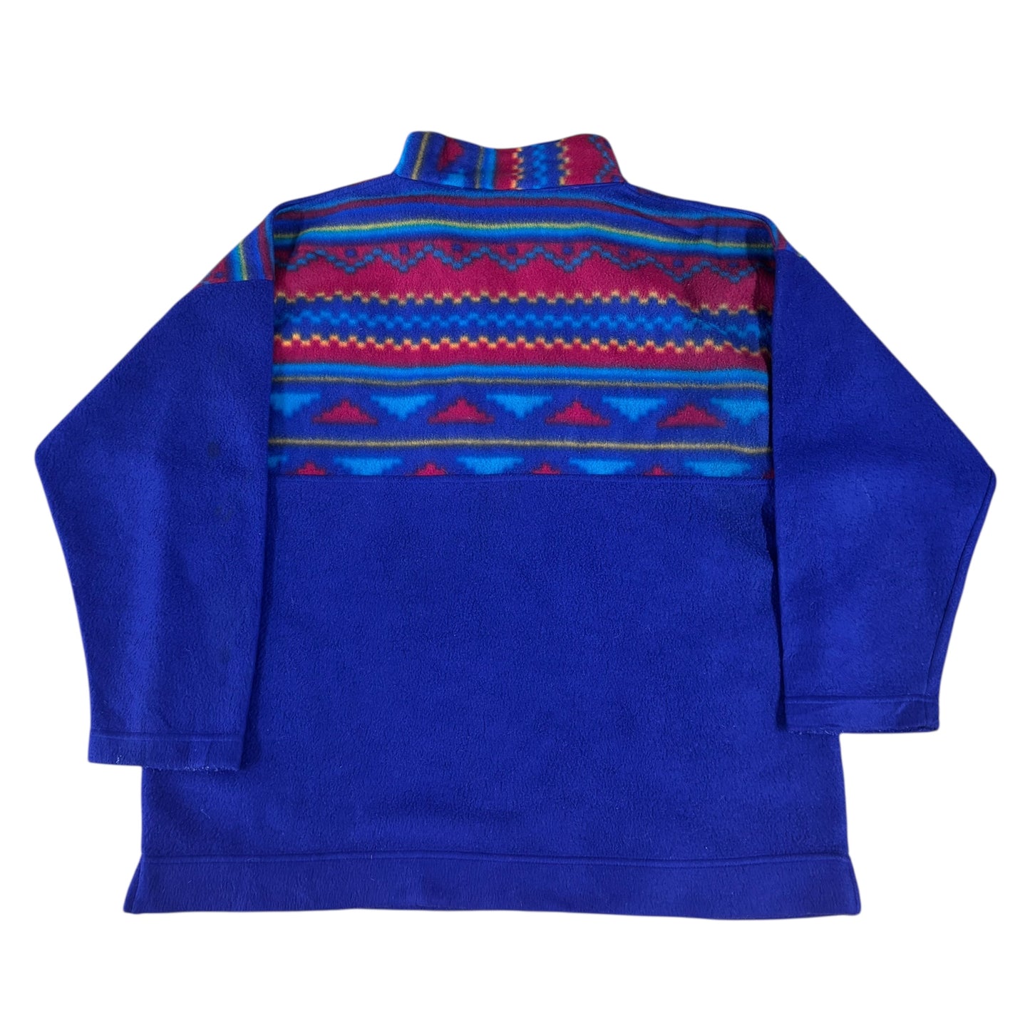 Crazy Pattern 1/4 Zip Fleece - M