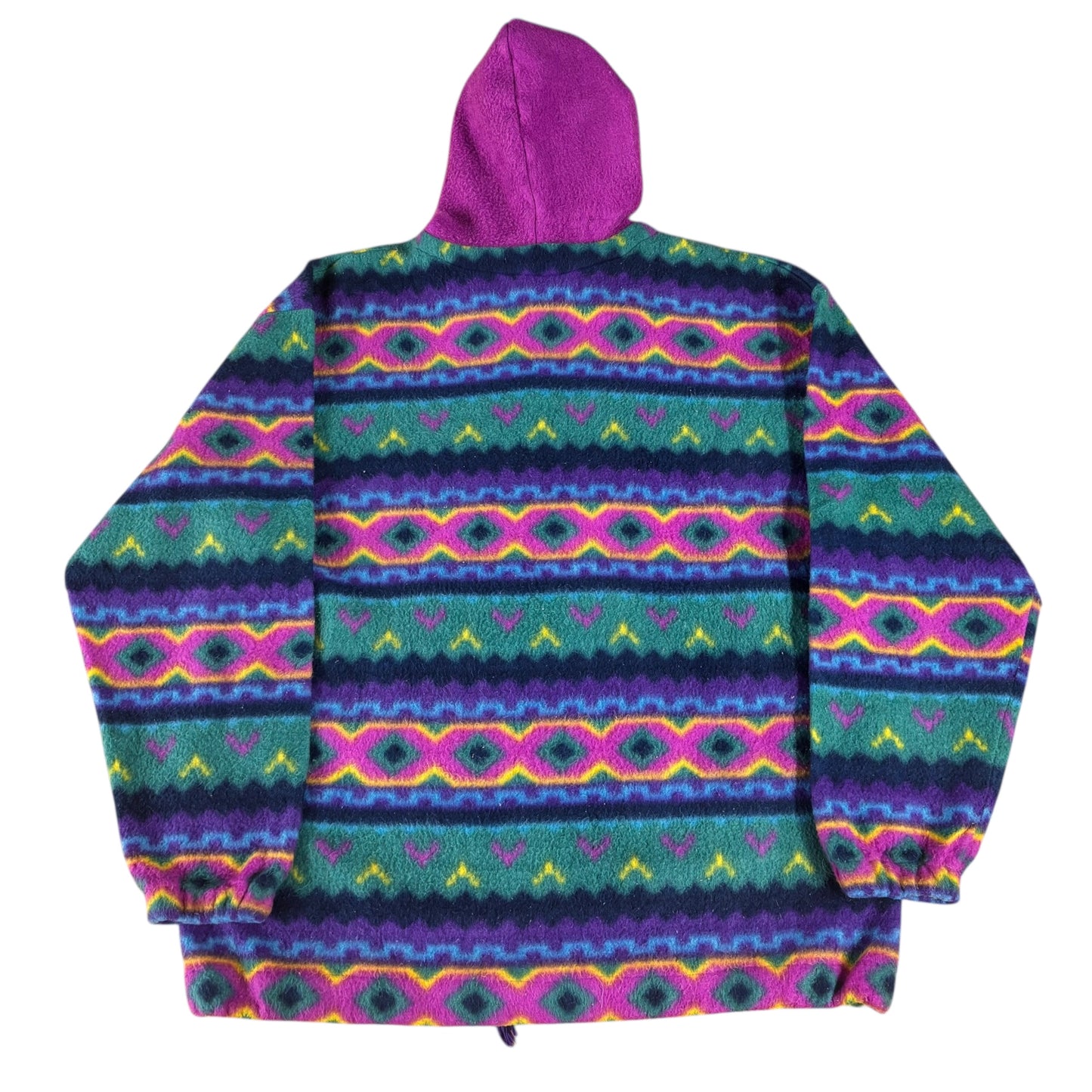 Crazy Pattern Fleece Hoodie Women’s - L