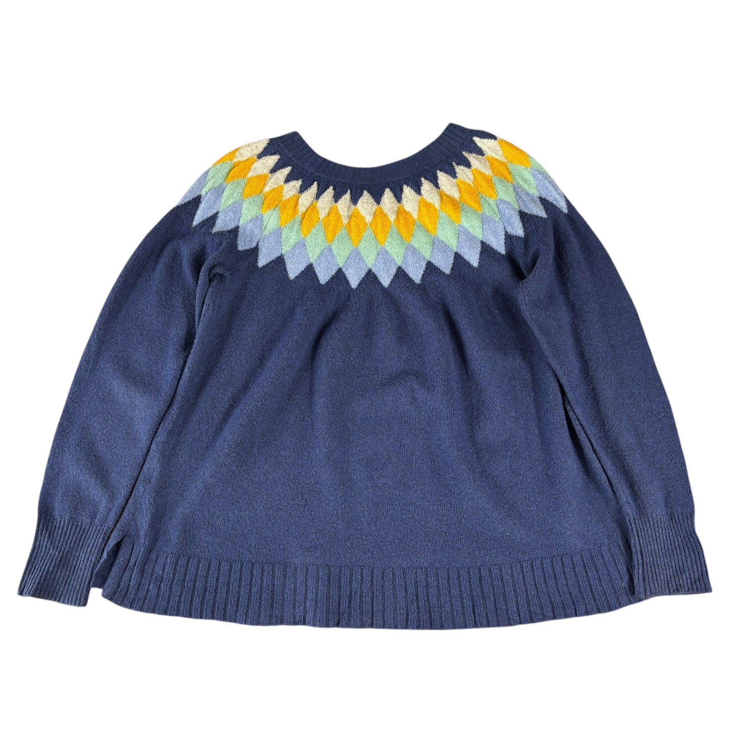 Blue Argyle Knit Jumper Women’s - XL