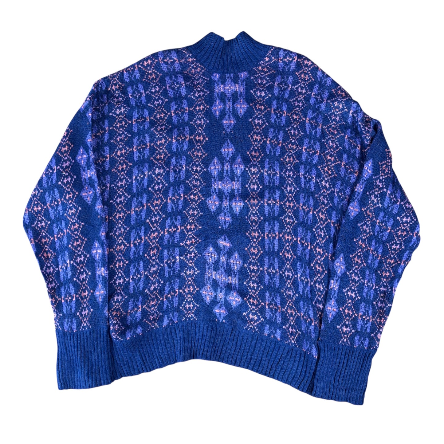 Purple Crazy Pattern Jumper - XL