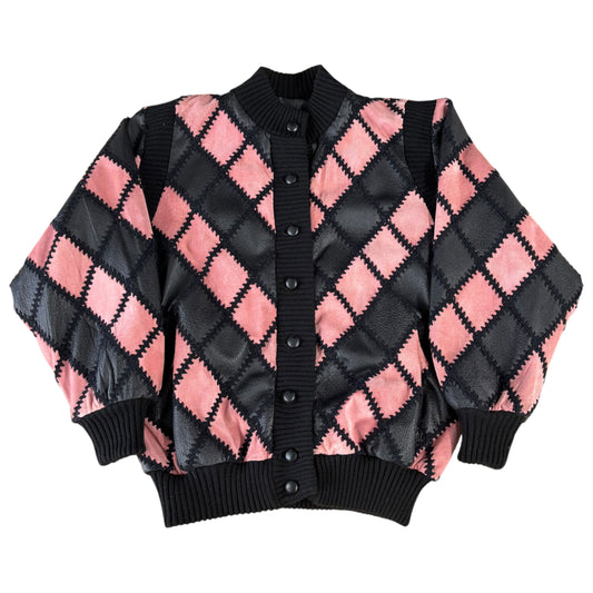 Crazy Pattern Pink Vintage Jacket - L