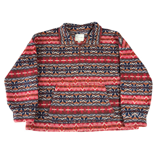 Crazy Pattern Fleece Jumper - L