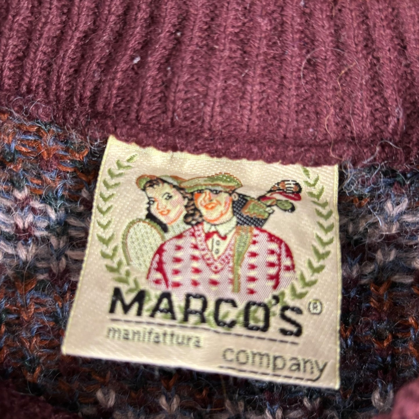 Vintage Crazy Knit Jumper - L