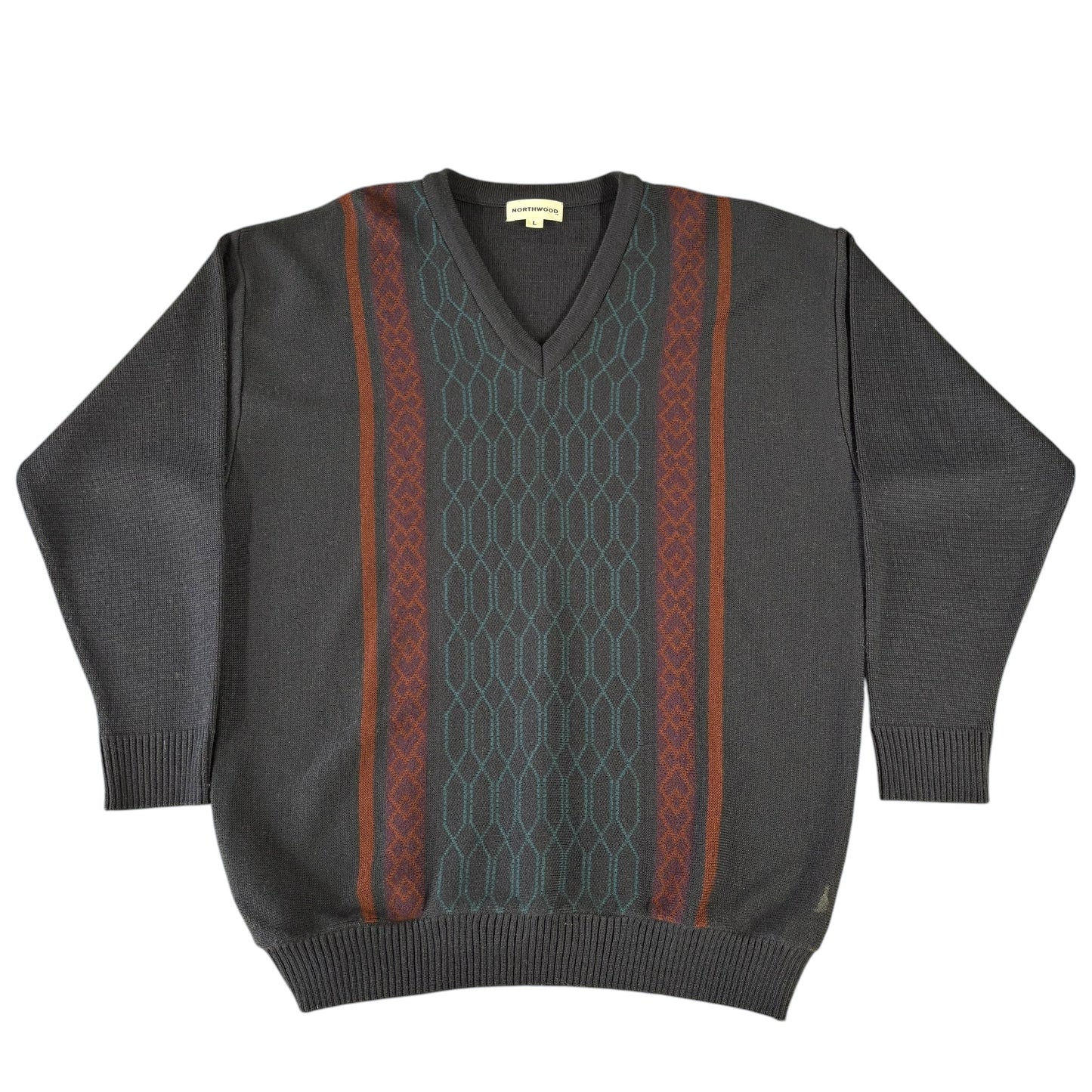 Northwood V-Neck Jumper - L