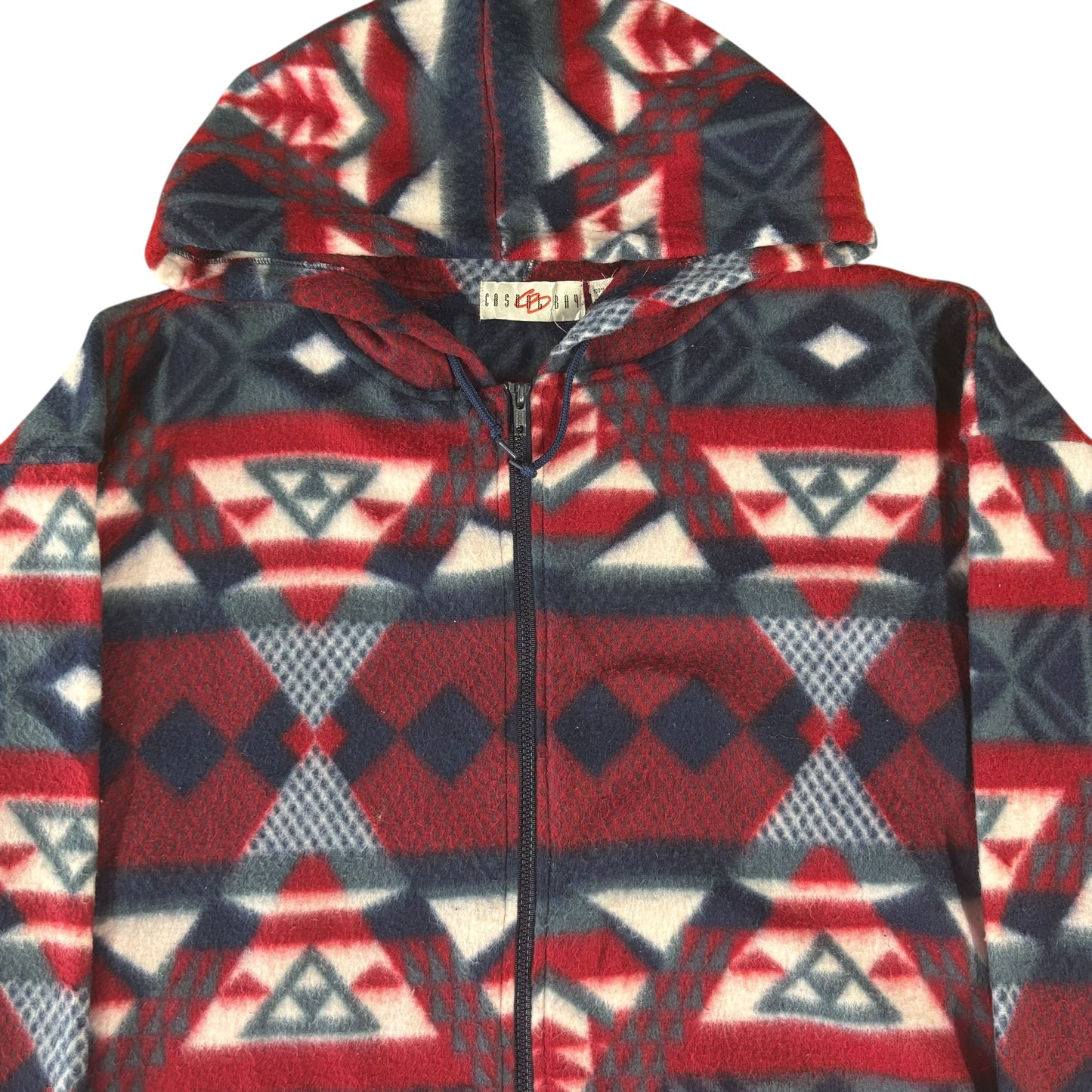 Crazy Pattern Fleece Hoodie - M
