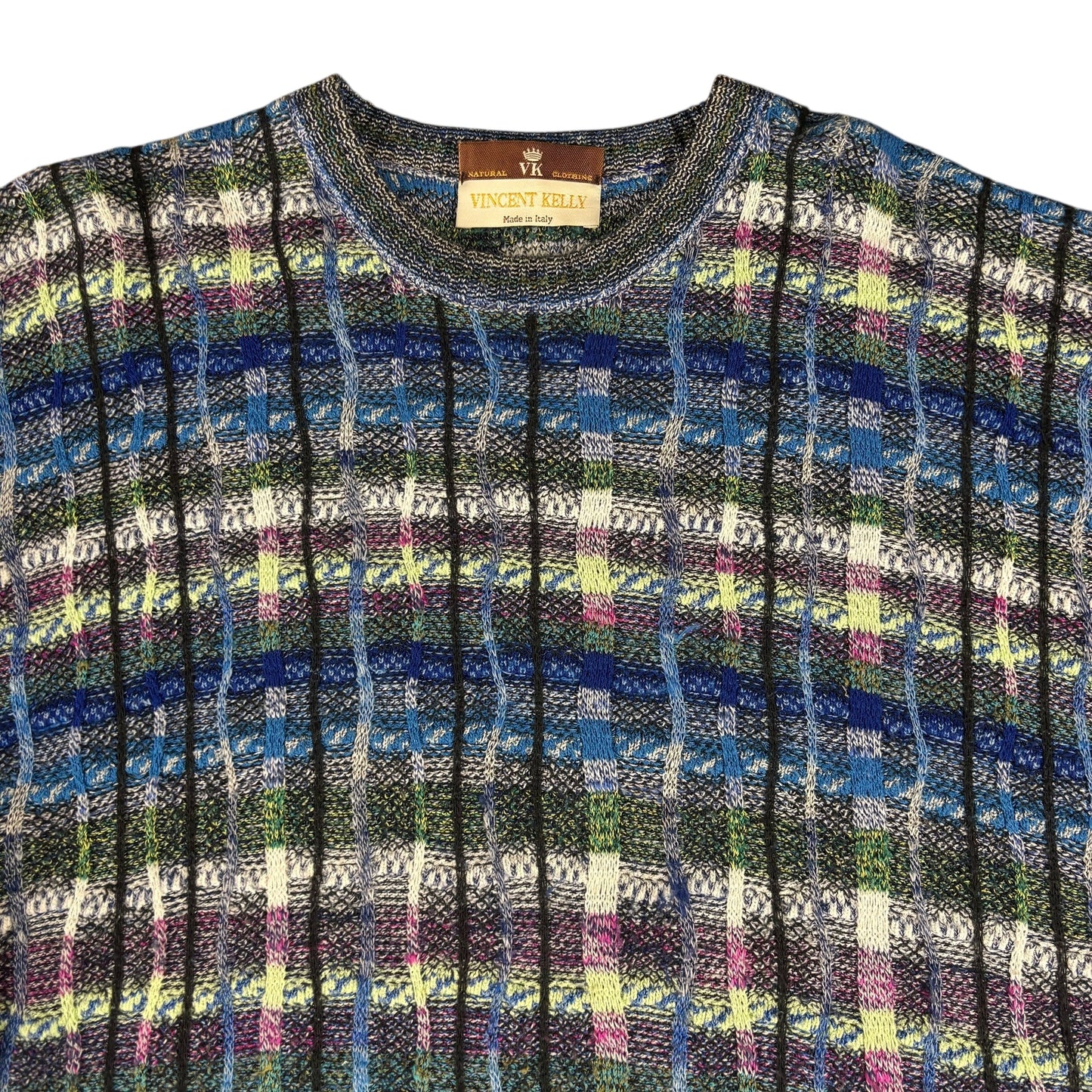 3D Knit Striped Jumper - XL