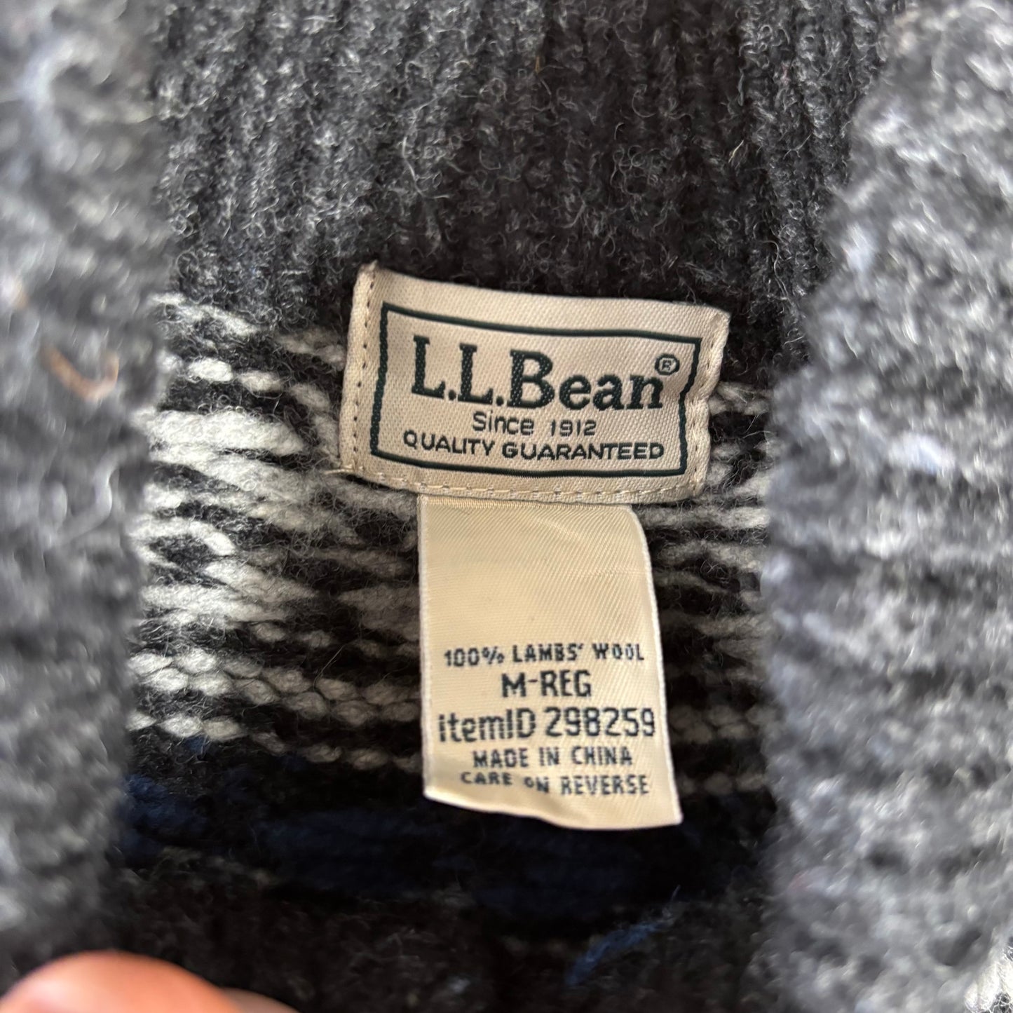 LL Bean Lambswool Jumper - M