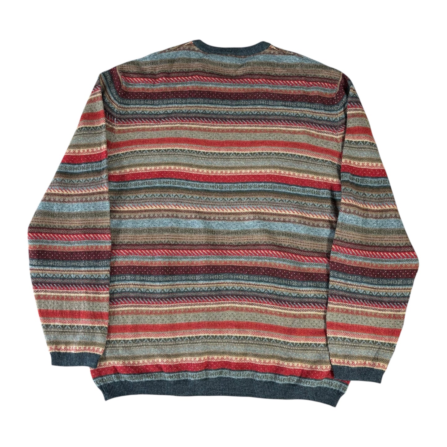 Jos. A Bank Lambswool Striped Jumper - 2XL