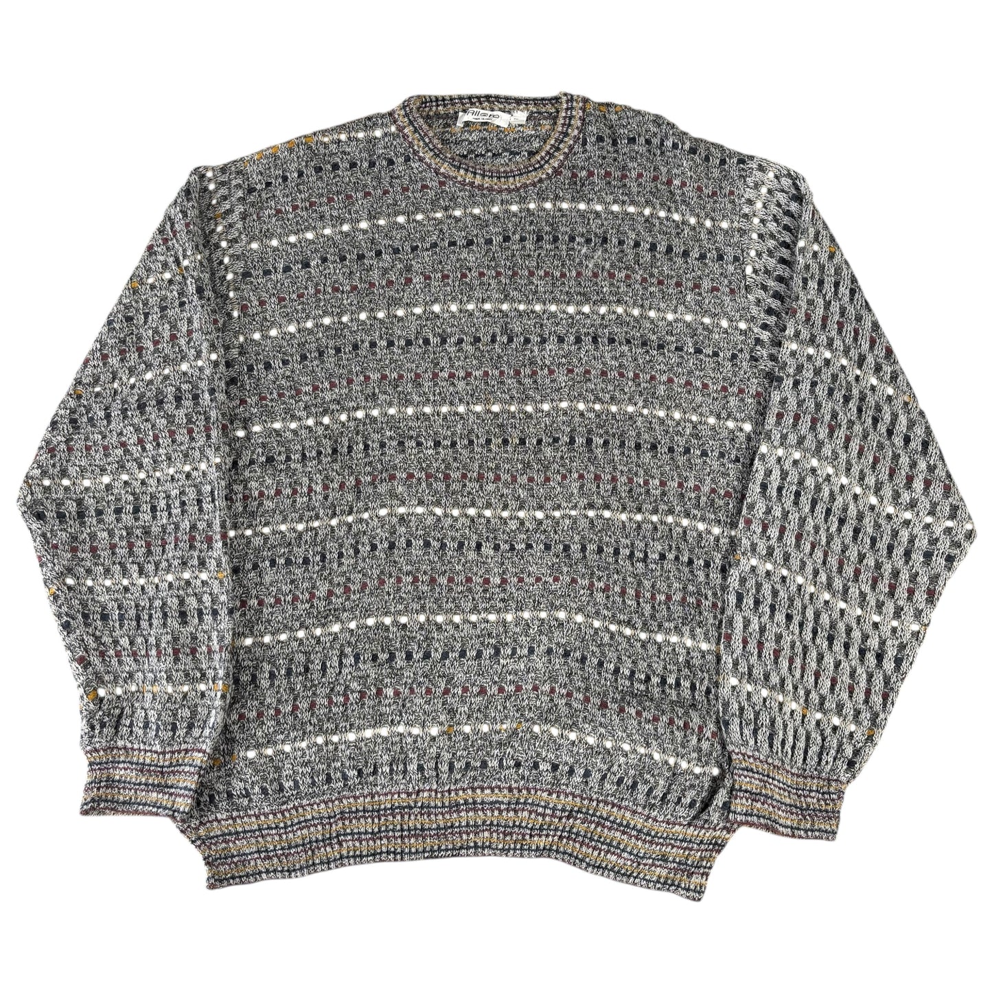 Cross Knit Pattern Jumper - XL