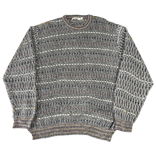 Cross Knit Pattern Jumper - XL
