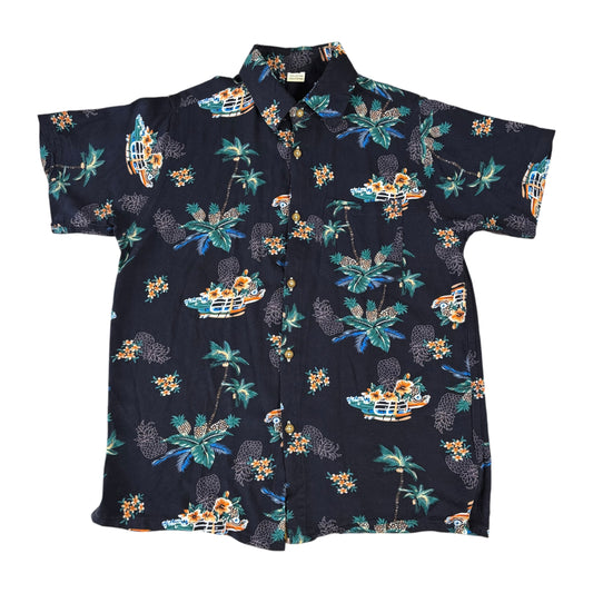 Hawaiian Shirt Pineapple Blue - S