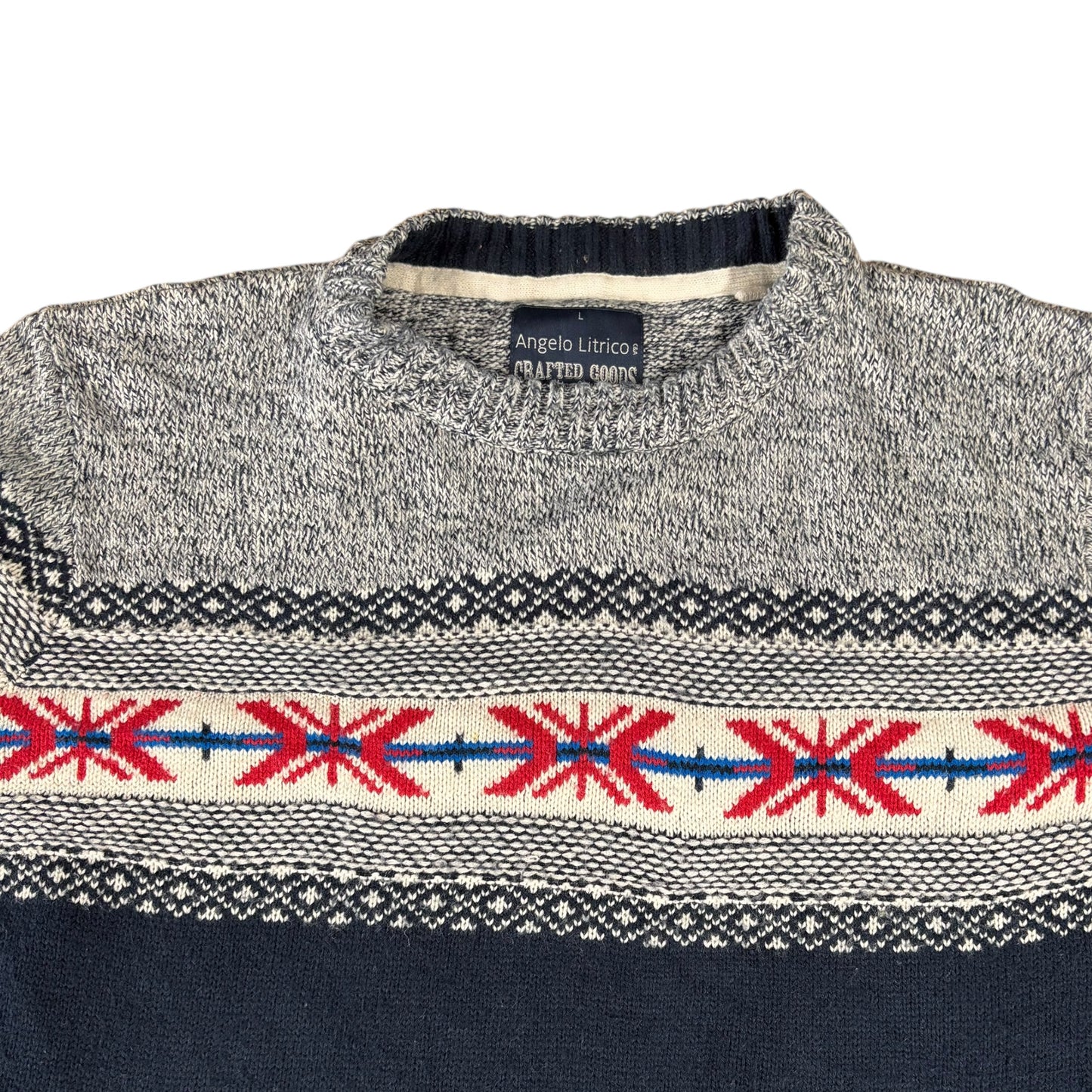 Geometric Pattern Jumper - L