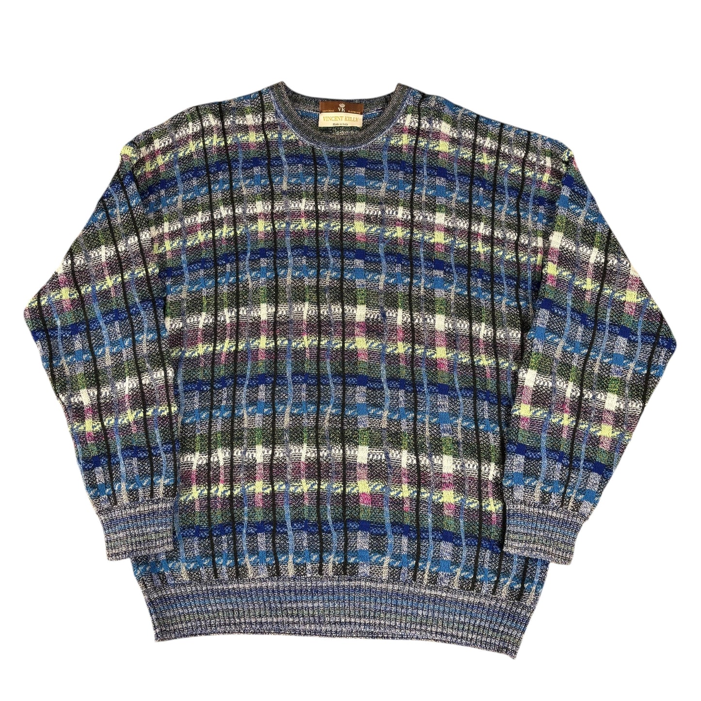 3D Knit Striped Jumper - XL