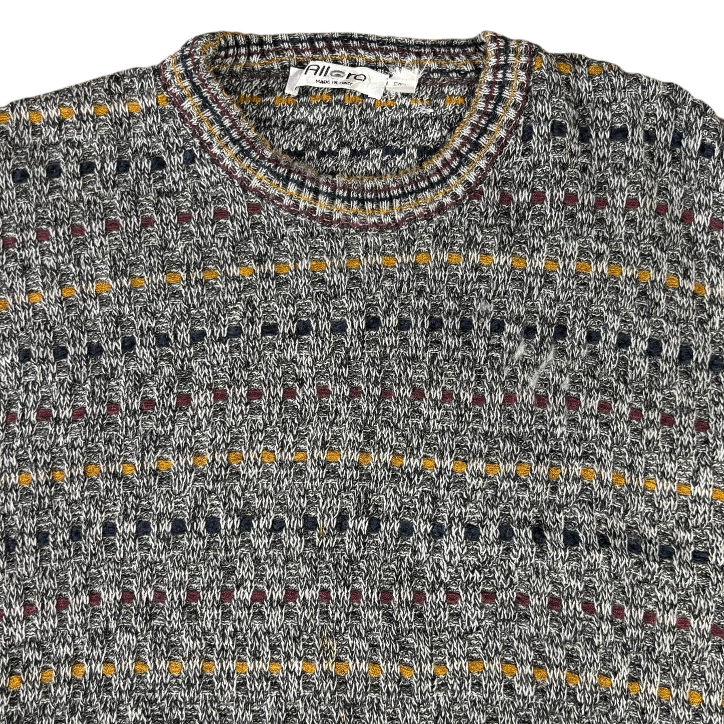 Cross Knit Pattern Jumper - XL