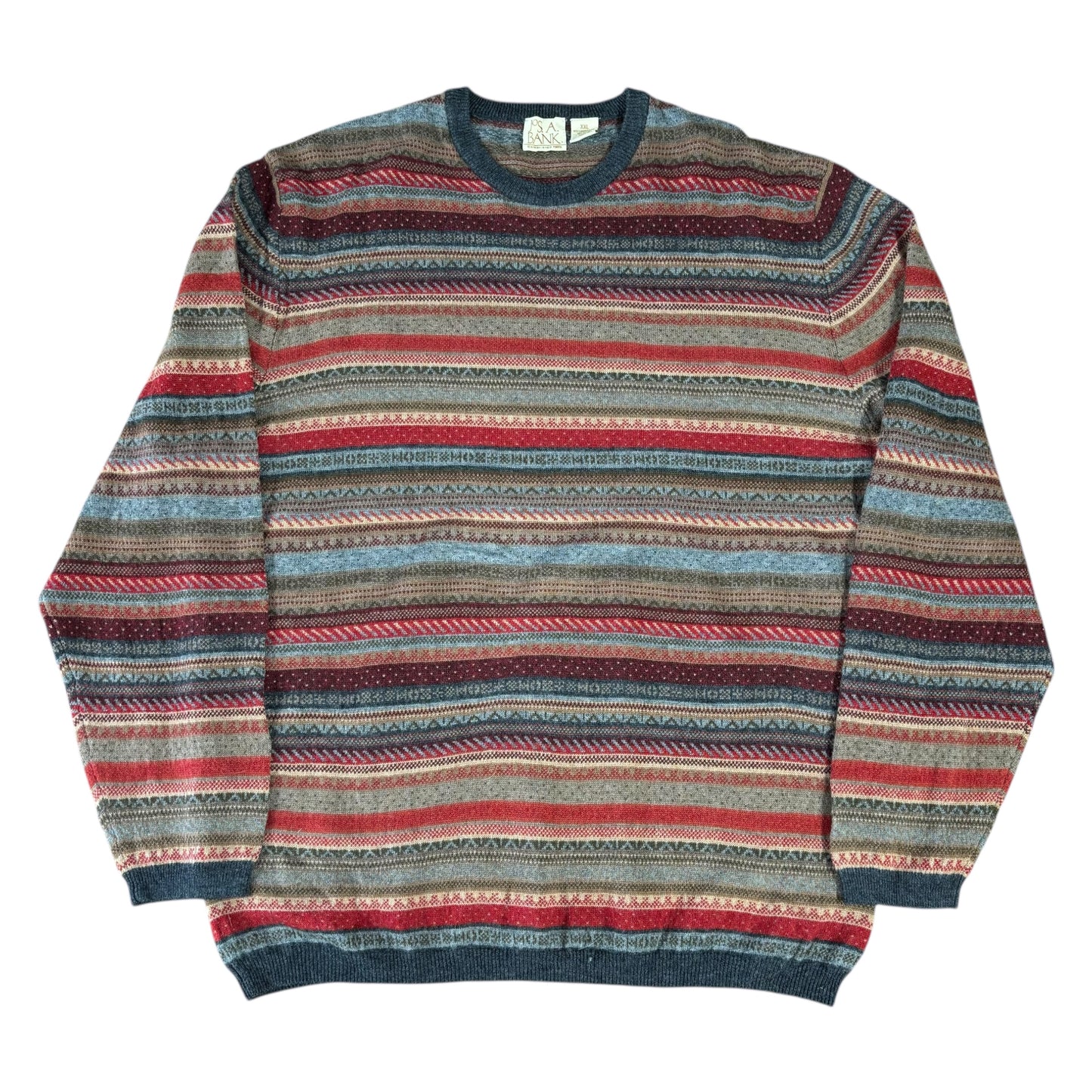 Jos. A Bank Lambswool Striped Jumper - 2XL