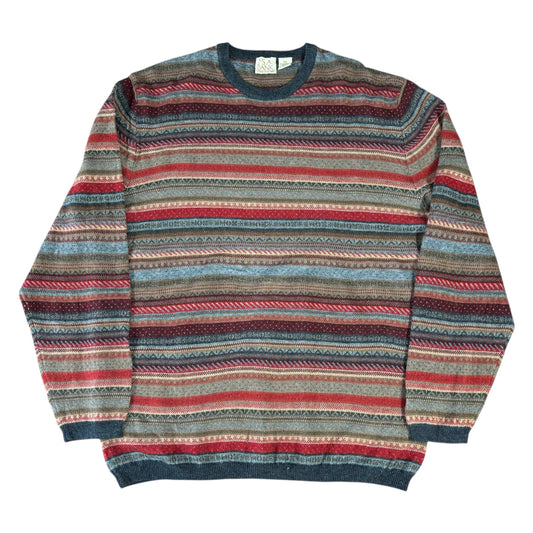 Jos. A Bank Lambswool Striped Jumper - 2XL