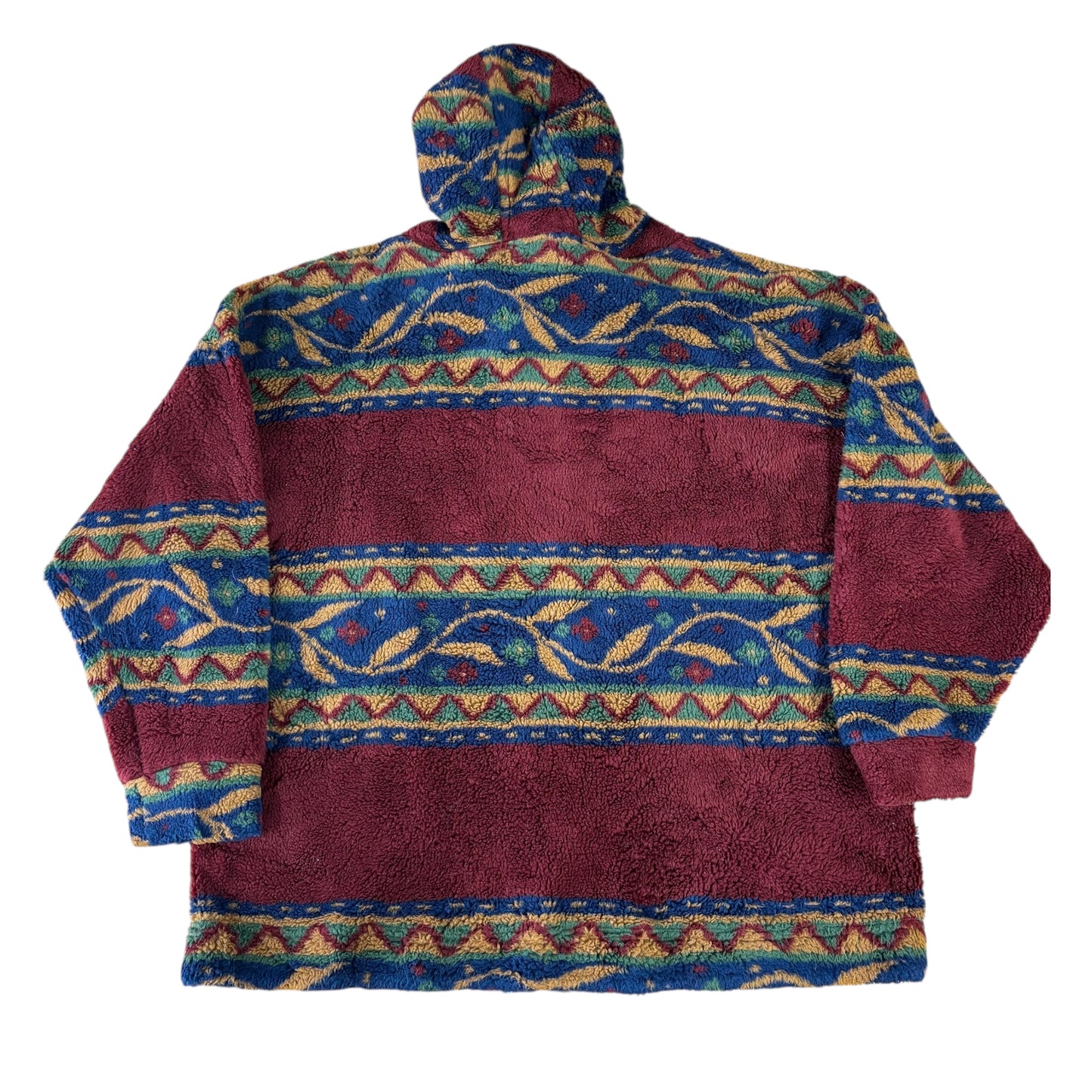 Crazy Pattern Fleece Hoodie - S