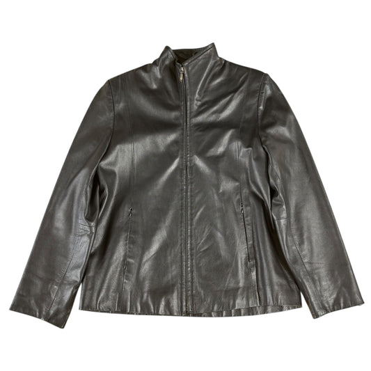 Donmez Real Leather Biker Jacket - M