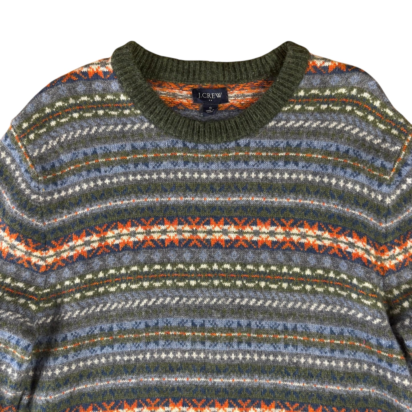 JCrew Lambswool Crazy Pattern Jumper - S