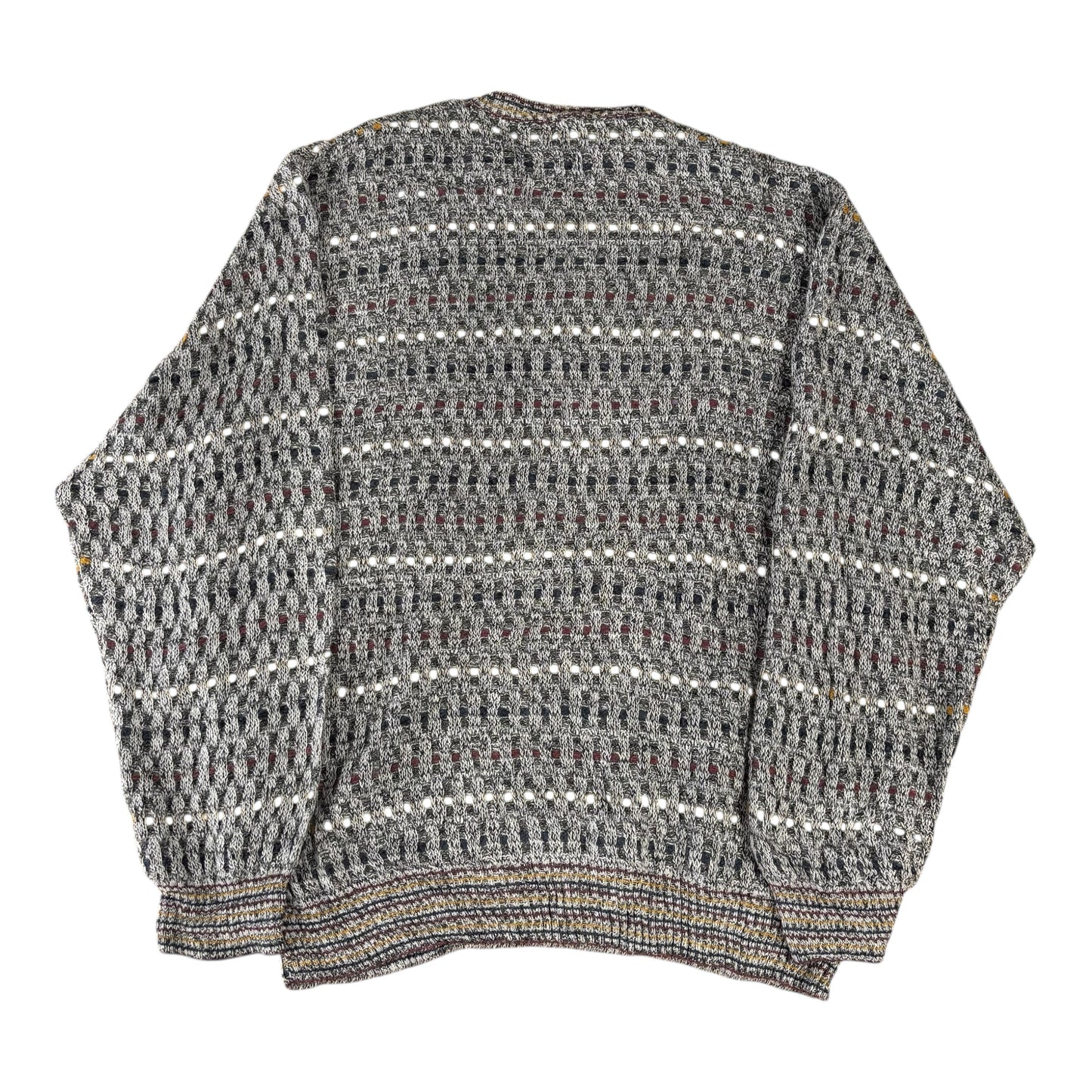 Cross Knit Pattern Jumper - XL